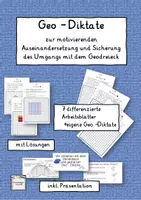 Vorschau - Arbeitsblätter - Geometrie-Diktate mit dem Geodreieck - Deckblatt
