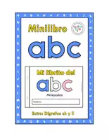 Vista previa - Manualidades / Dibujos para colorear - ABECEDARIO MINI LIBRO MINUSCULAS COLOREAR TRAZOS - Portada