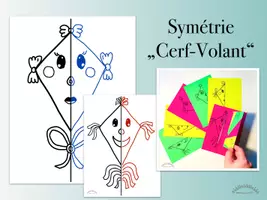 Aperçu - Feuilles d'exercices - SYMÉTRIE „Cerf-Volant“ - Page de couverture