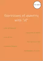 Vorschau - Arbeitsblätter - Expressions of quantity with of - Deckblatt