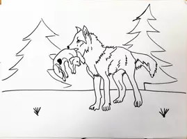 Vorschau - Stundenentwürfe - Wir schreiben eine Fabel nach Bildern - Hund und Wolf - Seite 2