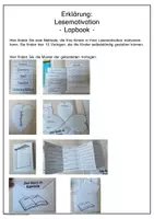 Vorschau - Arbeitsblätter - Ganzschrift Lapbook Buchvorstellung Lesemotivation - Seite 1