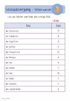 Vorschau - Arbeitsblätter - Lesespaziergang Unterwasser - für die 1. Klasse, 2-fach differenziert - Seite 3