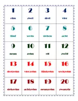 Vorschau - Poster - Lernposter Deutsch - Zahlen bis 20, Farben, Monate, Wochentage - DaF A1 und A2 - Seite 3