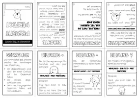 Vorschau - Mal- und Bastelvorlagen - Faltheft - Englisch Grammatik Present Perfect - Seite 2