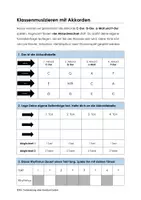 Vorschau - Arbeitsblätter - Klassenmusizieren: Four Chord Song - Tonart C-Dur - Seite 1