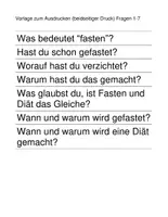 Vorschau - Arbeitsblätter - Ethik in der Grundschule: Religiöses Fasten - Seite 2
