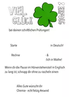 Vorschau - Anderer Materialtyp - Viel Glück und Erfolg für die schriftliche Prüfung - Deckblatt