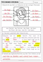 Vorschau - Arbeitsblätter - PERSONENBESCHREIBUNG - Gesichter beschreiben (Arbeitsblatt - 2-fach differenziert) - Seite 3