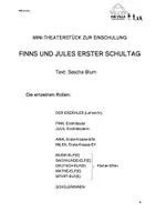 Vorschau - Text - Mini-Theaterstück zur Einschulung FINNS UND JULES ERSTER SCHULTAG - Seite 3