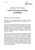 Vorschau - Arbeitsblätter - Film und Fernsehen: Film-Pitch und Loglines schreiben - Seite 2