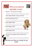 Vorschau - Arbeitsblätter - Mother's Day: Why do we celebrate? Muttertag plus Lösung und QR-Code - Seite 2