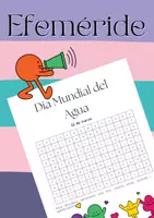 Vista previa - Hojas de trabajo - Sopas de letras / El Agua / Efeméride - Portada
