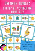 Aperçu - Apprentissages en autonomie - Ukrainien - Français - Cartes de vocabulaire illustrées - Page de couverture