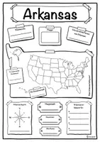 Vorschau - Stundenentwürfe - Steckbrief Arkansas - Bundesstaat der Vereinigten Staaten - Deckblatt