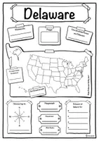 Vorschau - Stundenentwürfe - Steckbrief Delaware - Bundesstaat der Vereinigten Staaten - Deckblatt