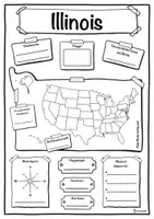 Vorschau - Unterrichtsreihen - Steckbrief Illinois - Bundesstaat der Vereinigten Staaten - Deckblatt