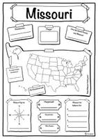 Vorschau - Stundenentwürfe - Steckbrief Missouri - Bundesstaat der Vereinigten Staaten - Deckblatt