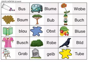 Vorschau - Arbeitsblätter - Erste Lese-Klebe-Dominos Buchstabe B - Seite 2