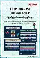 Vorschau - Interaktives Material - Die vier Fälle - interaktive PDF - Deckblatt