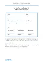 Vorschau - Arbeitsblätter - WiSo Kontrollfragen - Tarifvertrag - Deckblatt