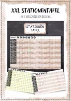 Vorschau - Stationenlernen - XXL - Stationentafel - Deckblatt