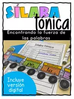 Vista previa - Hojas de trabajo - SÍLABA TONICA | IDENTIFICANDO LA FUERZA DE LAS PALABRAS - Portada