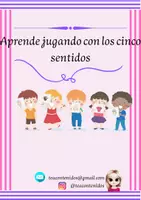 Vista previa - Tarjetas / Manipulativos - Aprende jugando con los cinco sentidos - Portada