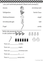 Vorschau - Arbeitsblätter - Lese-Mal-Blätter zum Thema "Weihnachten" in Englisch (christmas) - Seite 3