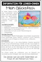 Vorschau - Arbeitsblätter - MEIN GLÜCKSFISCH - Kunstprojekt (fertige geplante Kunststunde) - Seite 1