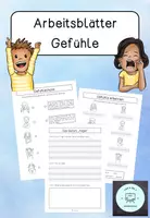 Vorschau - Arbeitsblätter - Arbeitsblätter zum Thema Gefühle - Deckblatt