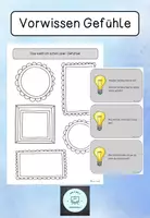 Vorschau - Arbeitsblätter - Vorwissen zum Thema Gefühle - Deckblatt