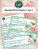 Vorschau - Arbeitsblätter - Wendediktate Klasse 1 und 2, differenziert - Deckblatt