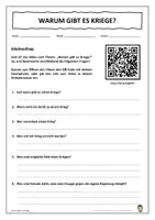 Vorschau - Unterrichtsreihen - Warum gibt es Kriege? - Homeschooling - Deckblatt