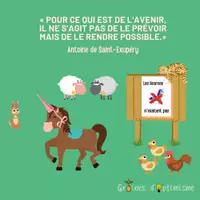Aperçu - Affichage - Citation illustrée - Rendre l'avenir possible - Page de couverture