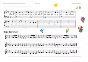 Vorschau - Stundenentwürfe - Klassenmusizieren auf Stabspielen "Frühlingslied" - Teil I (Melodien 3 + 2) - Seite 3
