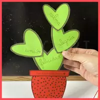 Vista previa - Hojas de trabajo - Planta de San Valentín! Idiomas: Catalán/Castellano. - Portada