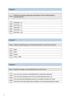 Vorschau - Arbeitsblätter - Netzwerktechnik: Lernkontrolle (Multiple Choice) - Seite 2