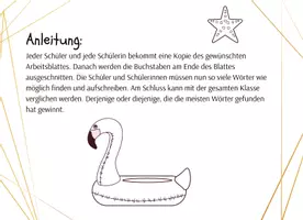 Vorschau - Arbeitsblätter - Wortquiz zum Thema Sommer - Seite 1