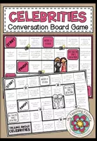 Vista previa - Hojas de trabajo - CELEBRITIES - Conversation Board Game - Portada