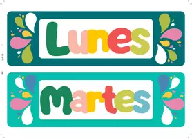 Vista previa - Juegos / Gamificación - Póster dias de la semana en inglés y español - página 2