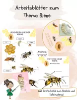 Vorschau - Arbeitsblätter - Arbeitsblätter zum Thema Biene inkl. Drehscheibe zum Basteln - Deckblatt
