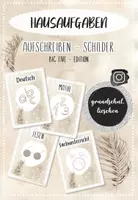 Vorschau - Bildkarten - Schilder zum Hausaufgaben aufschreiben - Deckblatt