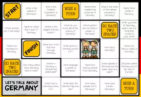 Vista previa - Hojas de trabajo - GERMANY - Conversation Board Game - página 1