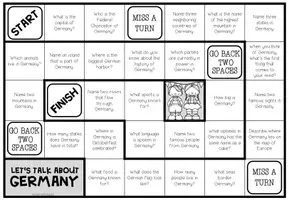 Vista previa - Hojas de trabajo - GERMANY - Conversation Board Game - página 2