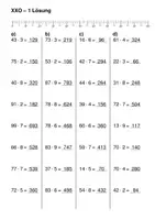 Vorschau - Arbeitsblätter - Einfache Rechen-Übungsblätter - Multiplikationsaufgaben im ZR von 0 bis 1.000 (nur die mittlere von 3 Differenzierungsstufen) - Seite 3