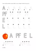 Vorschau - Arbeitsblätter - 10 Wörter schreiben und lesen. Obst & Gemüse GROSSBUCHSTABEN - Seite 3