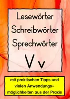 Vorschau - Spiele - Lesewörter Schreibwörter Sprechwörter V v - Deckblatt