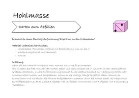 Vorschau - Spiele - Karten Hohlmasse abfüllen - Seite 1