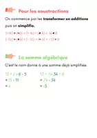 Aperçu - Affichage - Les nombres relatifs : écriture simplifiée leçon - Page 1